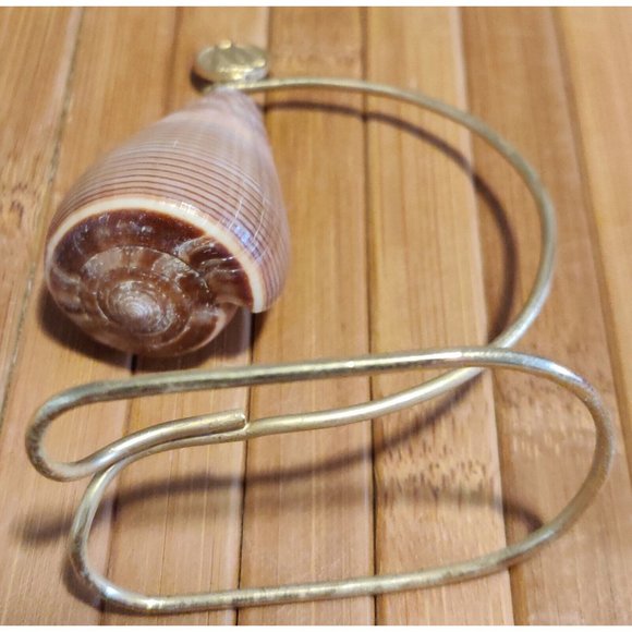 Brown Fig Cone Conus Figulinus Seashell Hanging Display Nautical Decor 3.5x3x1.5 - Picture 5 of 13